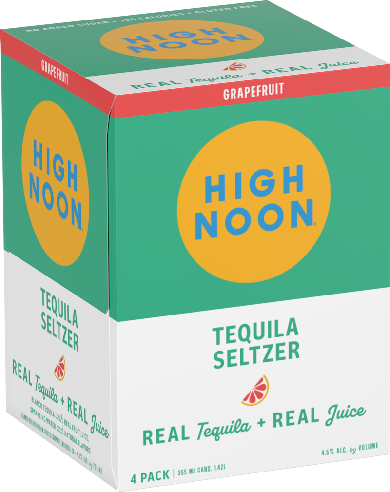 High Noon Grapefruit Tequila & Soda 4pack Cans 12 oz BottleBuys