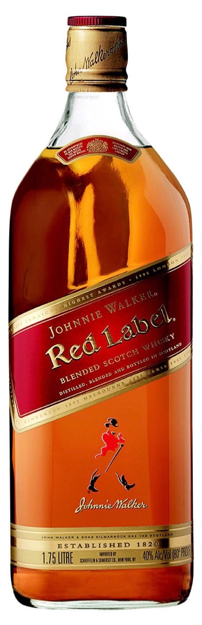 Uregelmæssigheder mistænksom Mus Johnnie Walker Red Label Scotch 1.75 - BottleBuys