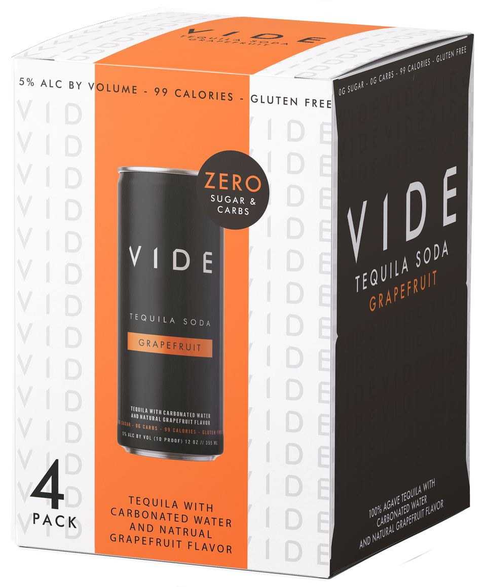 Vide Grapefruit Tequila Soda 4Pack 355ml BottleBuys