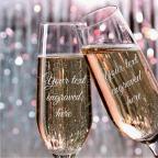 Engraved - Single Champagne Flute Glass 7 OZ., 0