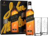 Johnnie Walker - 12 Year Black Label Gift Set with 2 Glasses
