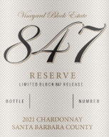 Vineyard Block Estate - Block 847 Santa Barbara Chardonnay 2021
