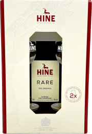 Hine Rare VSOP Cognac with 2 Tasting Glasses