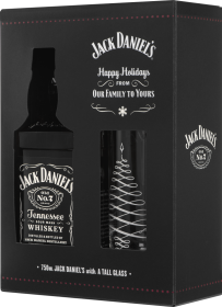 Jack Daniel's Tennessee Whiskey Holiday Gift Set w/ Glass