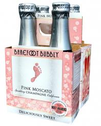 Barefoot Bubbly Pink Moscato 4-Pack 187ml