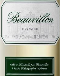 Beauvillon Vin D'Espagne White 3 For $21 Bin