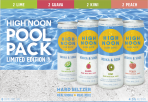 High Noon - Pool Pack 8-Pack Cans feat. (2) Guava, (2) Lime, (2) Kiwi, (2) Peach 12 oz