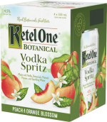Ketel One - Peach & Orange Blossom Botanical Vodka Spritz 4-Pack Cans 355ml